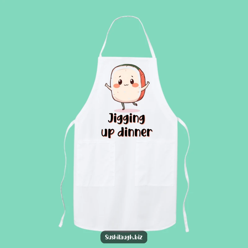 Funny Dancing Sashimi Apron: Playful Kitchen Jig Gift