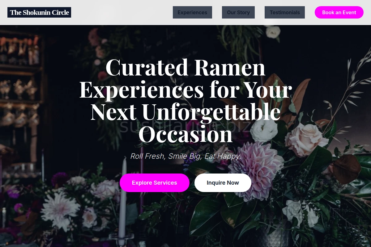 Ramen Event Planning