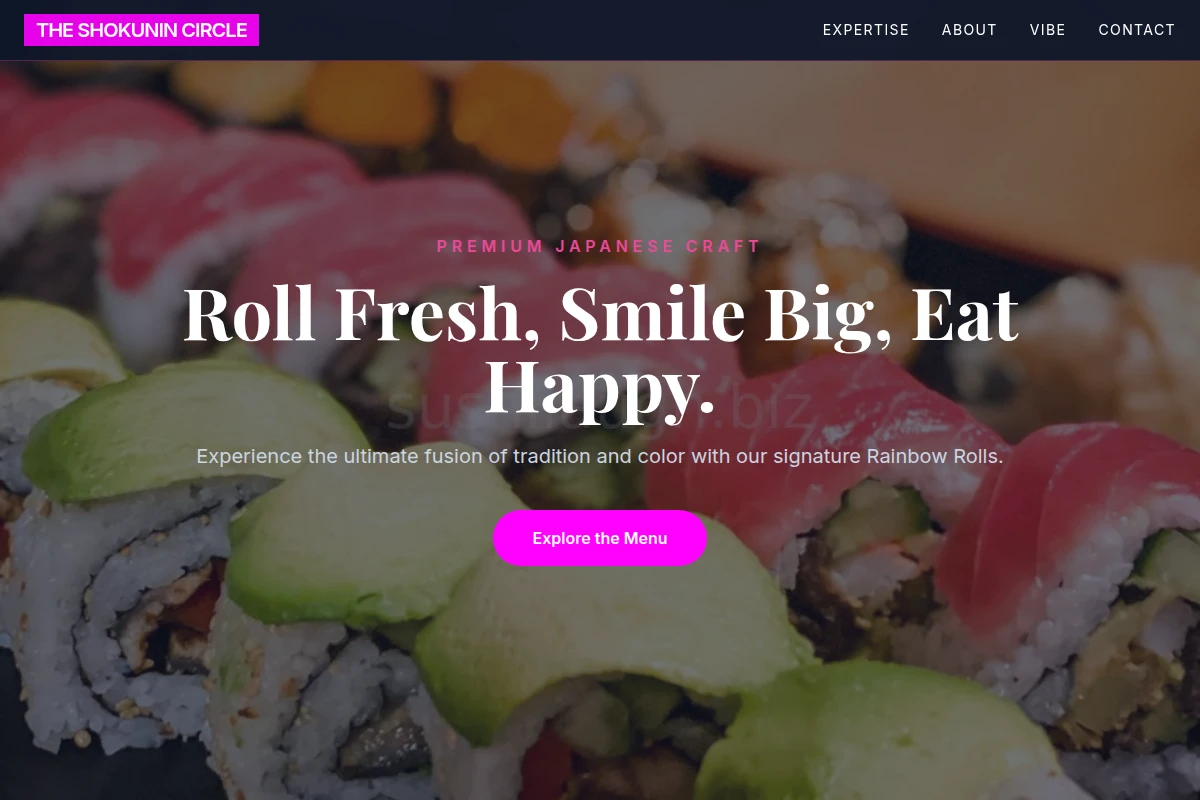Rainbow Roll Japanese Food