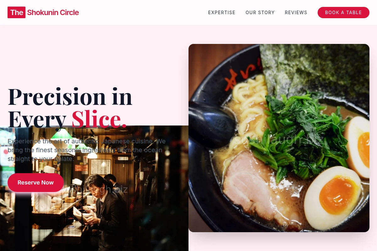 Sliced Japanese Food