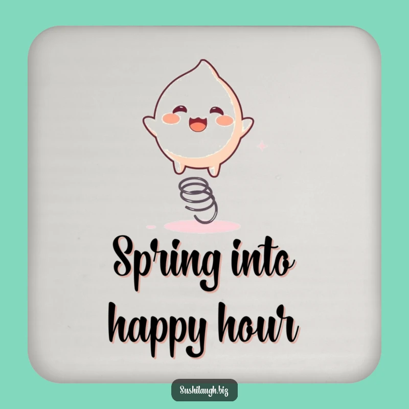 Funny Mochi Spring Coaster: Protect Surfaces with Bouncing Fun, Ideal Gift