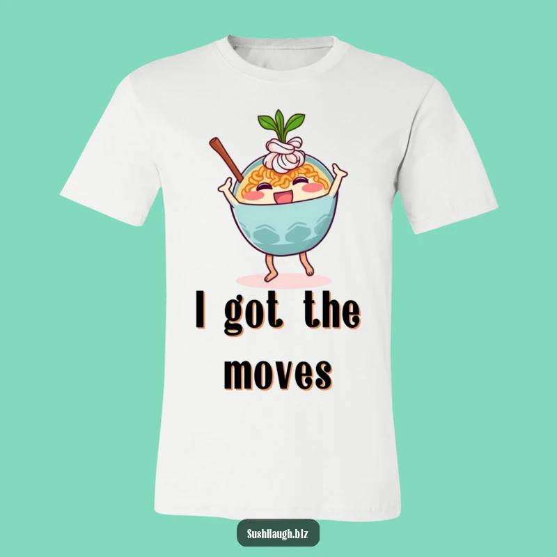 Funny Ramen Dance T-Shirt: Comedic Noodle Bowl Character Tee, Ideal Funny Gift